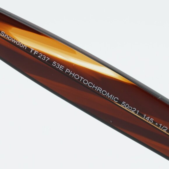 Tom Ford Snowdon FT0237 53E Sunglasses Havana Square Frame, Brown Lenses - Picture 5 of 10